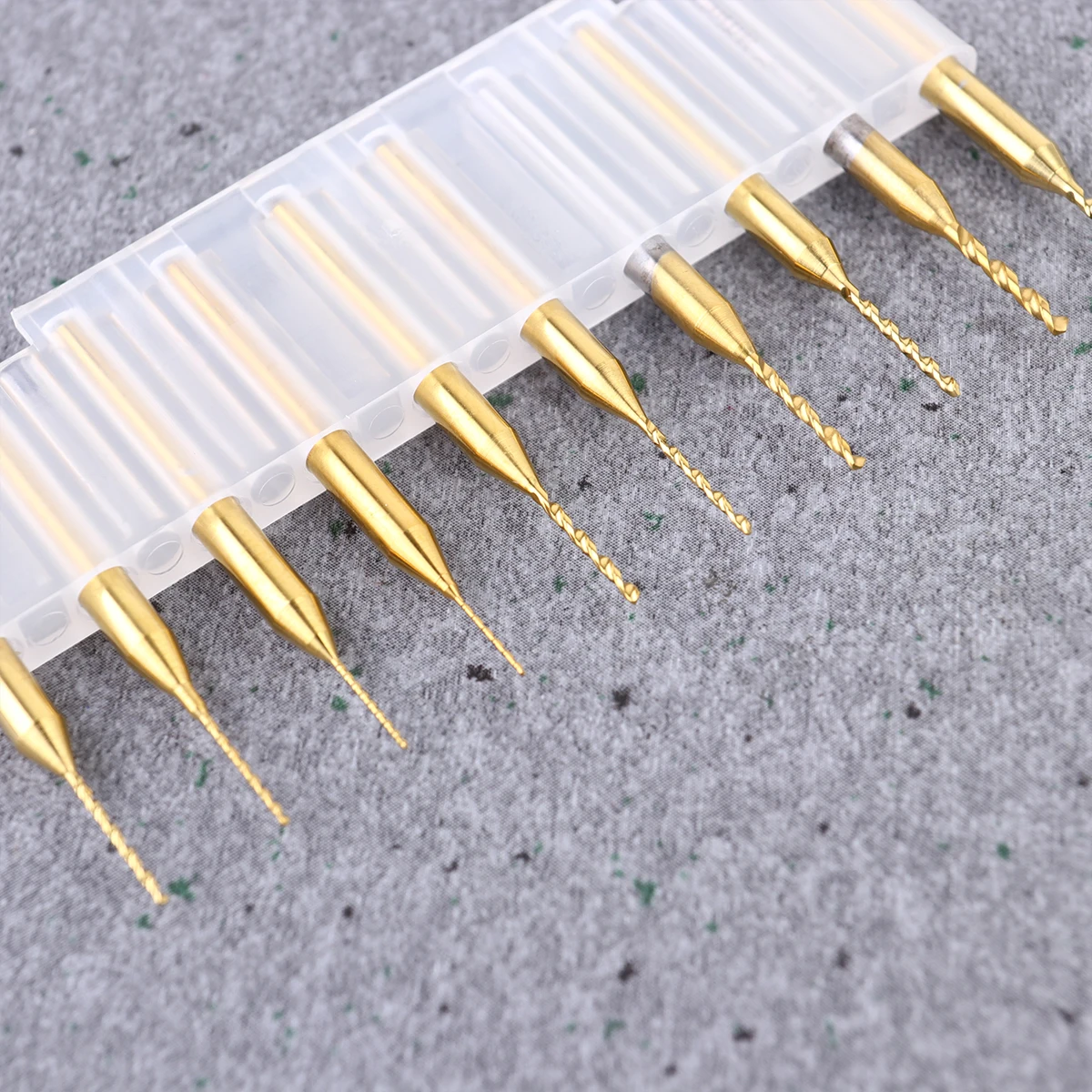 10pcs 0.40-1.30Mm Nano Coated Drill Bits Tungsten Carbide Cnc End Mill For Pcb Precision Metal Plastic Mold Processing
10pcs 0.40-1.30Mm Nano Coated Drill Bits Tungsten Carbide Cnc End Mill For Pcb Precision Metal Plastic Mold Processing