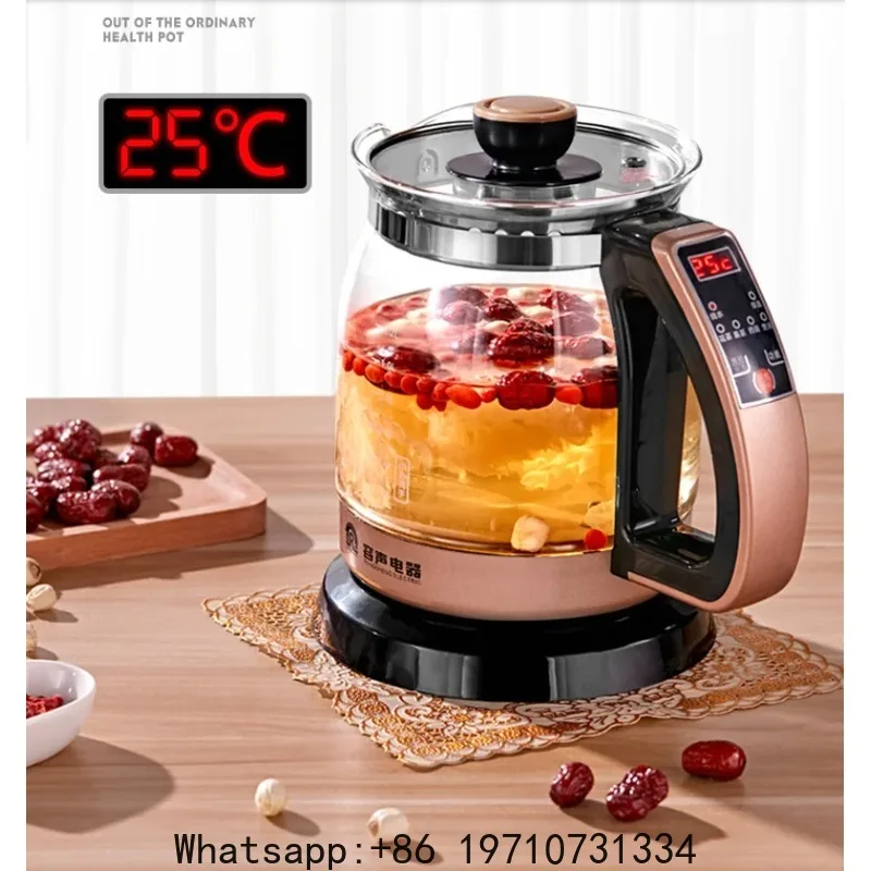 220V Automatic Kettle Health Care Kettle Thick Glass 1.2L Electric Teapot Insulation Electric Water Cooker Water Boiling Pot
220V Automatic Kettle Health Care Kettle Thick Glass 1.2L Electric Teapot Insulation Electric Water Cooker Water Boiling Pot