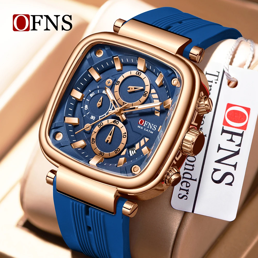 OFNS 1208, оригинальные модные квадратные спортивные силиконовые часы, мужские кварцевые часы с большим циферблатом, светящиеся, 5 АТМ, водонепроницаемые молодежные часы
OFNS 1208, оригинальные модные квадратные спортивные силиконовые часы, мужские кварцевые часы с большим циферблатом, светящиеся, 5 АТМ, водонепроницаемые молодежные часы