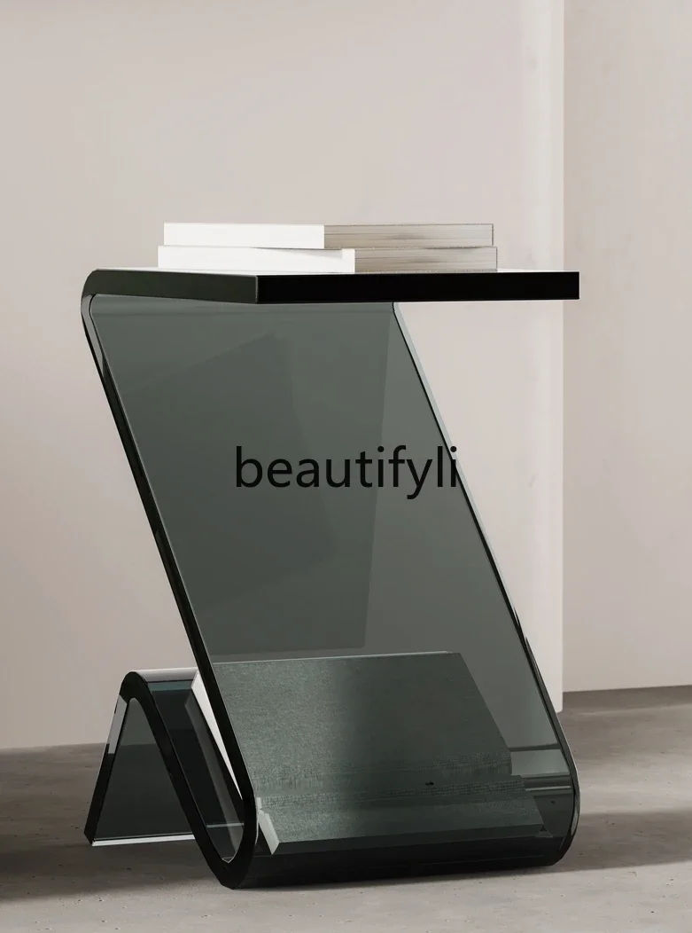 Simple transparent acrylic sofa coffee table special-shaped creative small corner table
Simple transparent acrylic sofa coffee table special-shaped creative small corner table