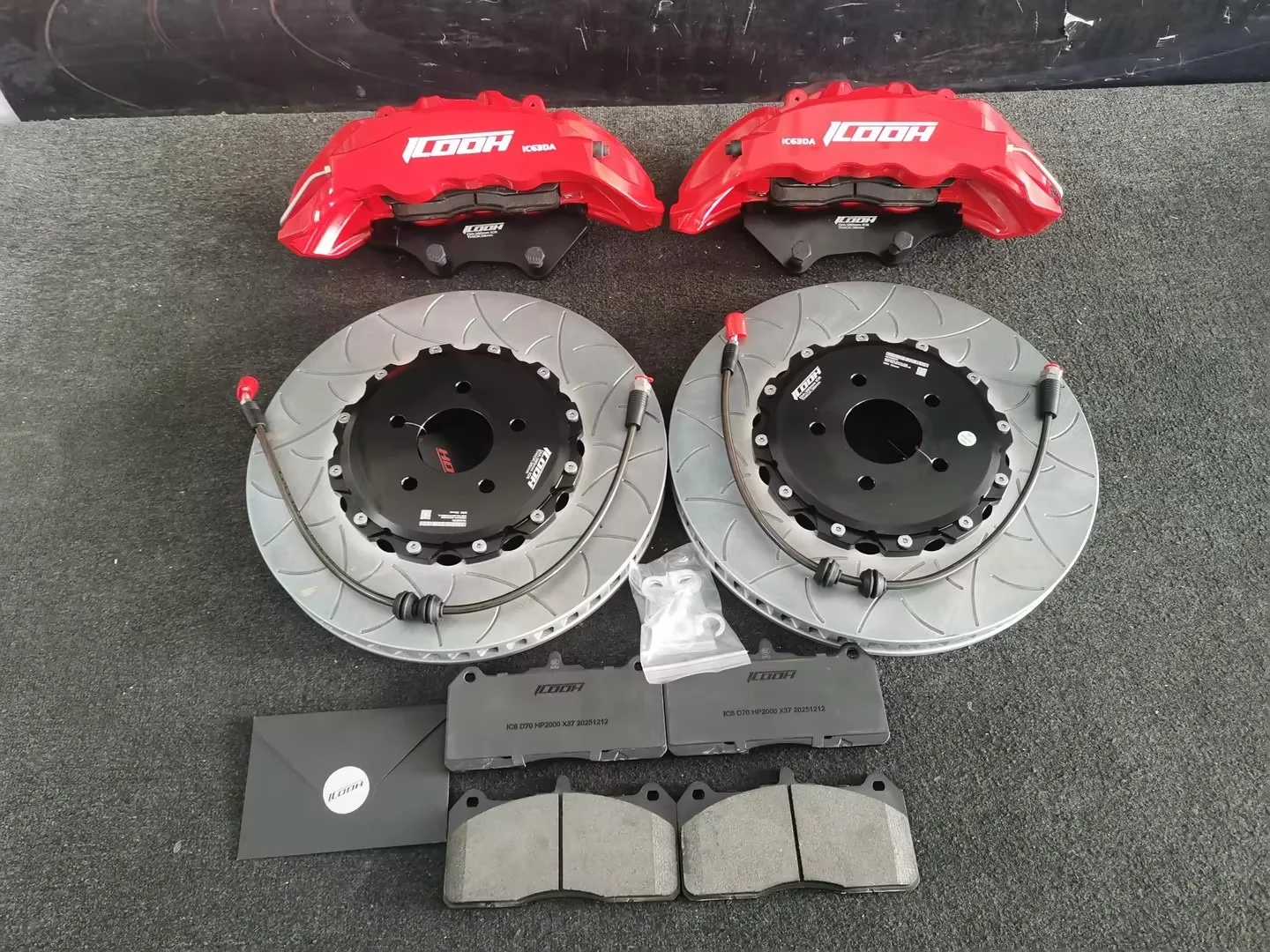 High Quality IC62 Steel Disc Front 380X34 6-piston brake caliper kit fits for BMW 2 Series (F22) 2012-2019
High Quality IC62 Steel Disc Front 380X34 6-piston brake caliper kit fits for BMW 2 Series (F22) 2012-2019
