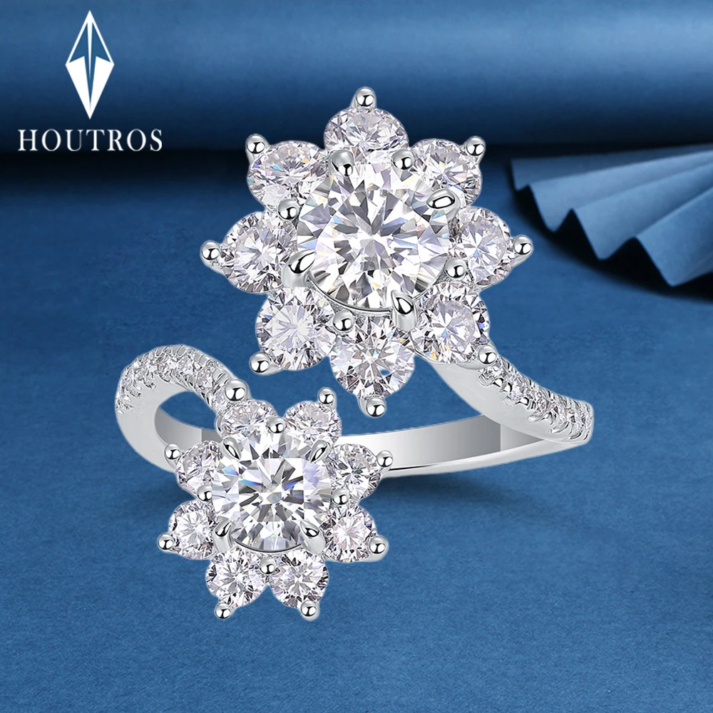 Sunflower Full Moissanite Engagement Rings For Women 925 Sterling Silver Adjustable Ring Wedding Promise Bands with GRA Jewelry
Sunflower Full Moissanite Engagement Rings For Women 925 Sterling Silver Adjustable Ring Wedding Promise Bands with GRA Jewelry