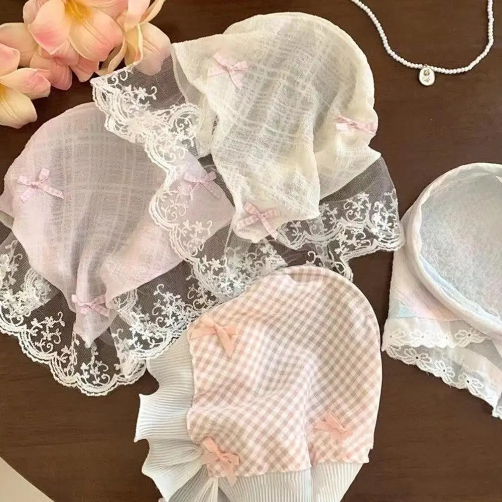Bow Lace Triangular Hair Scarf Sunscreen Headwrap Hair Accessories Hair Hoop Triangle Bandanas Summer Sweet Decorative Headwear
Bow Lace Triangular Hair Scarf Sunscreen Headwrap Hair Accessories Hair Hoop Triangle Bandanas Summer Sweet Decorative Headwear