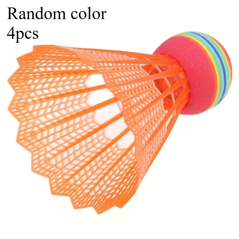 4PCS Random Mixed Color Plastic Badminton Shuttlecocks, Durable Eco-Friendly Lightweight Balls for Outdoor Sports Family Fitness
4PCS Random Mixed Color Plastic Badminton Shuttlecocks, Durable Eco-Friendly Lightweight Balls for Outdoor Sports Family Fitness