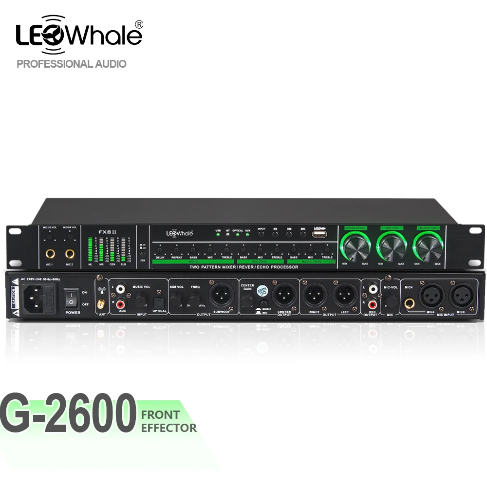 LEOwh Digital Audio Effects Processor with 32 Bit DSP,Bluetooth,Professional Microphone Sound Processor,for Karaoke Stag
LEOwh Digital Audio Effects Processor with 32 Bit DSP,Bluetooth,Professional Microphone Sound Processor,for Karaoke Stag