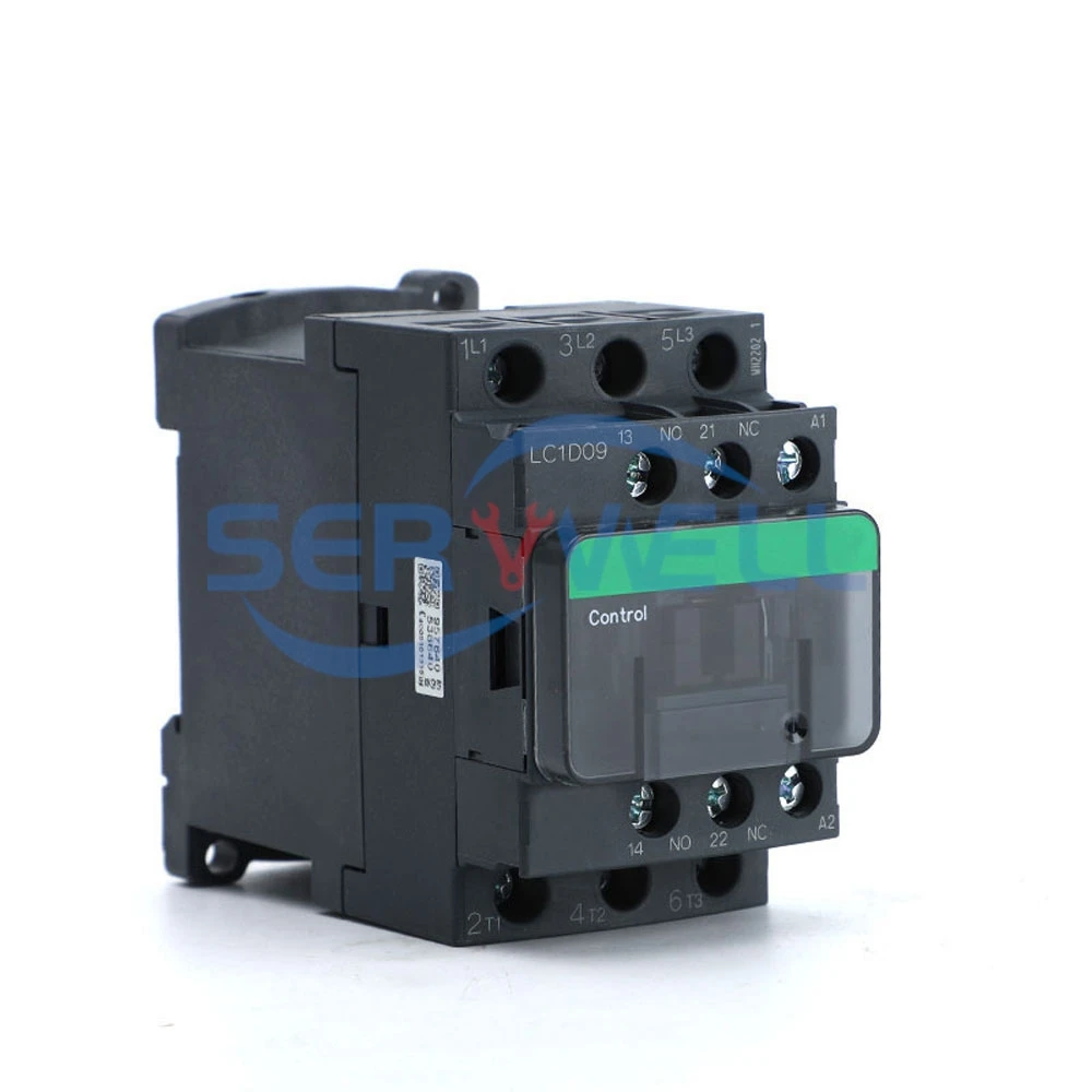 LC1D09 модель 3 pole 1NC 1NO AC24/36/110/220/380V DC24/110V/220V Катушка напряжения Ith:25A контактор нагрузки для управления двигателем
LC1D09 модель 3 pole 1NC 1NO AC24/36/110/220/380V DC24/110V/220V Катушка напряжения Ith:25A контактор нагрузки для управления двигателем