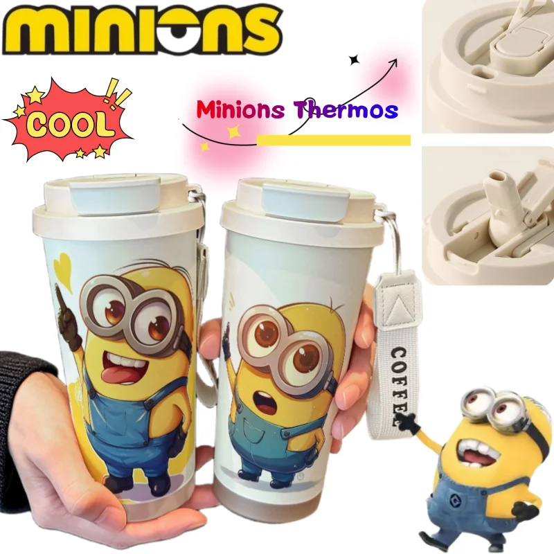 Minions Despicable Me insulated cup, high-appearance cartoon print large capacity portable stainless steel dual drinking cup
Minions Despicable Me insulated cup, high-appearance cartoon print large capacity portable stainless steel dual drinking cup