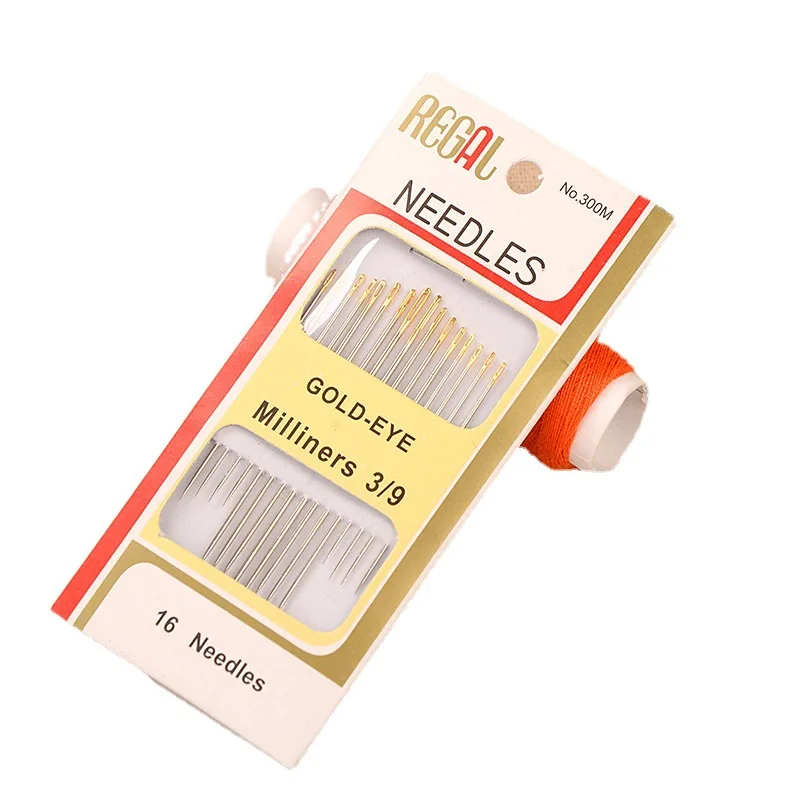 16pcs/Bag Tail Gold Plated Hand Sewing Needles Large Eye Thick Sewing up Needle Embroidery Mending Quilt Hand Sewing Combination
16pcs/Bag Tail Gold Plated Hand Sewing Needles Large Eye Thick Sewing up Needle Embroidery Mending Quilt Hand Sewing Combination