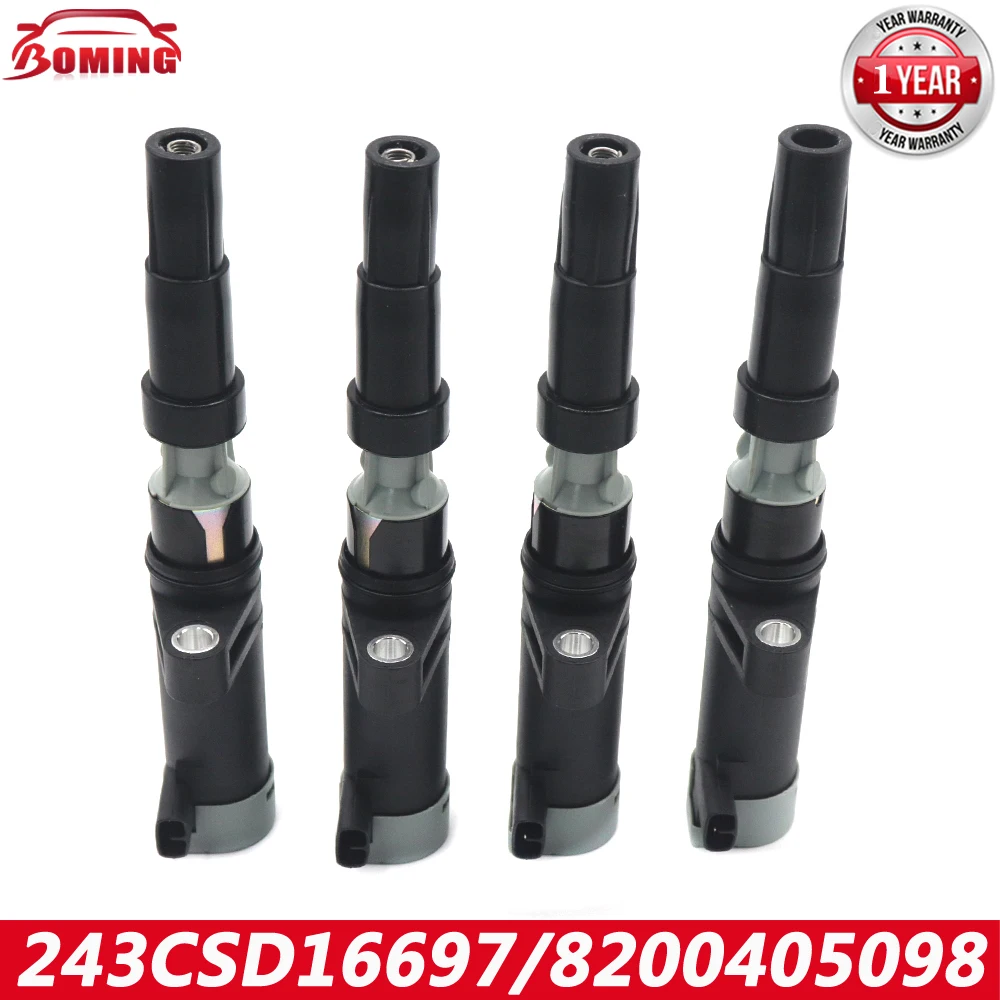 4PCS 8200405098 Car Ignition Coil Kit For Renault Clio Megane Scenic Laguna F4P F4R K4J K4M 243CSD16697 New
4PCS 8200405098 Car Ignition Coil Kit For Renault Clio Megane Scenic Laguna F4P F4R K4J K4M 243CSD16697 New
