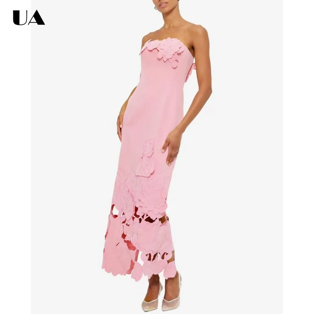 Summer New Strapless Hollow Out Prom Dresses for Women, Elegant Solid 3D Flower Long Dress, Fashionable Sleeveless Party Dress
Summer New Strapless Hollow Out Prom Dresses for Women, Elegant Solid 3D Flower Long Dress, Fashionable Sleeveless Party Dress
