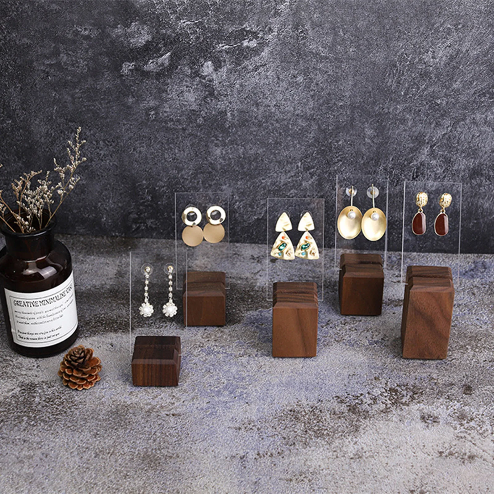 Dark Brown Walnut Wooden Earrings Necklace Jewelry Display Holder Rack Jewelry Shelf Jewelry Stand Counter Jewelry Display Stand
Dark Brown Walnut Wooden Earrings Necklace Jewelry Display Holder Rack Jewelry Shelf Jewelry Stand Counter Jewelry Display Stand