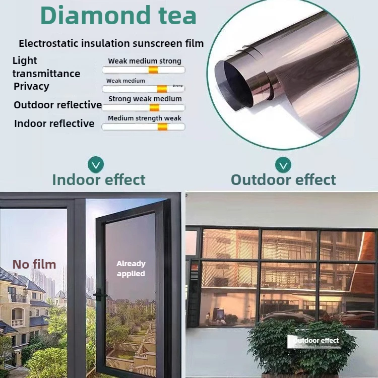 Self-Adhesive Wallpaper Sticker - Solar Window Tint, One-Way UV Protection for Office/Home Privacy
Self-Adhesive Wallpaper Sticker - Solar Window Tint, One-Way UV Protection for Office/Home Privacy
