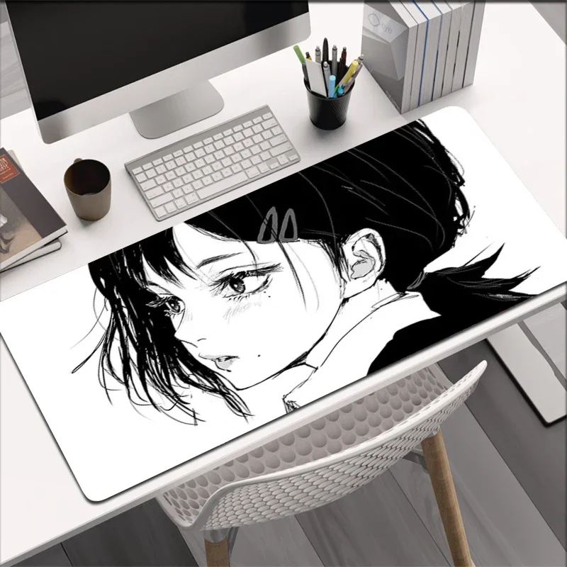 Black and White Anime Girl Large Size Non-slip Rubber Mouse pad XXL Computer Gaming Accessories Keyboard Desktop Decoration Mat
Black and White Anime Girl Large Size Non-slip Rubber Mouse pad XXL Computer Gaming Accessories Keyboard Desktop Decoration Mat