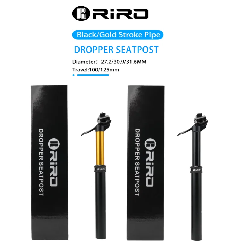 RIRO Hydraulic Manual Height Adjustable MTB Road Bicycle Dropper Seatpost 27.2/30.9/31.6mm 100/125mm Travel Bike Seat Tube
RIRO Hydraulic Manual Height Adjustable MTB Road Bicycle Dropper Seatpost 27.2/30.9/31.6mm 100/125mm Travel Bike Seat Tube