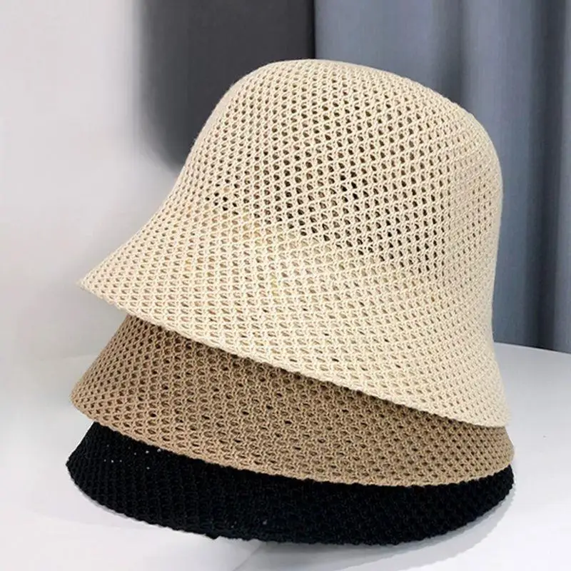 Women Bucket Hat Summer Hollow Out Thin Breathable Sun Hat Female Beach Panama Cap Fold Outdoor Japanese Lesure Fishierman Cap
Women Bucket Hat Summer Hollow Out Thin Breathable Sun Hat Female Beach Panama Cap Fold Outdoor Japanese Lesure Fishierman Cap