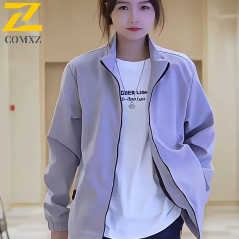 COMXZ 2025 Men Spring Stand Collar Jacket Waterproof Windproof Korean Style Casual Outdoor Sport Solid Color Lightweight Coat
COMXZ 2025 Men Spring Stand Collar Jacket Waterproof Windproof Korean Style Casual Outdoor Sport Solid Color Lightweight Coat