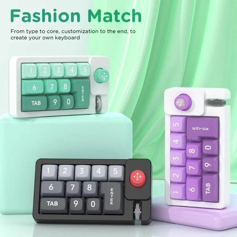 B95C K810 Customizable Keypad Mechanical Keyboard Featuring Hot Swappable Keys
B95C K810 Customizable Keypad Mechanical Keyboard Featuring Hot Swappable Keys