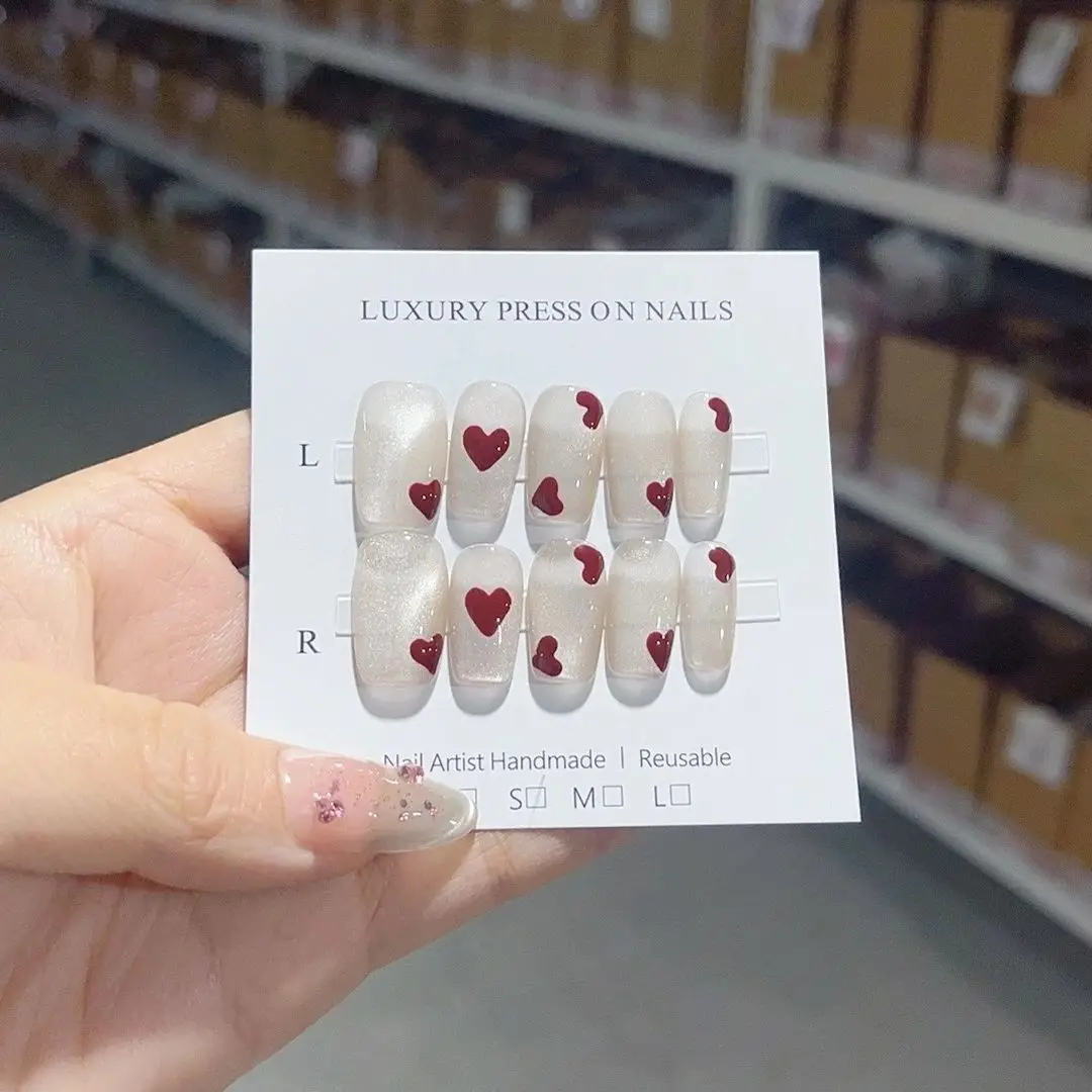 Handmade Press On Nails with Removable and Reusable Design,High-quality Luxurious Style And Whitening Effect.No.C313
Handmade Press On Nails with Removable and Reusable Design,High-quality Luxurious Style And Whitening Effect.No.C313