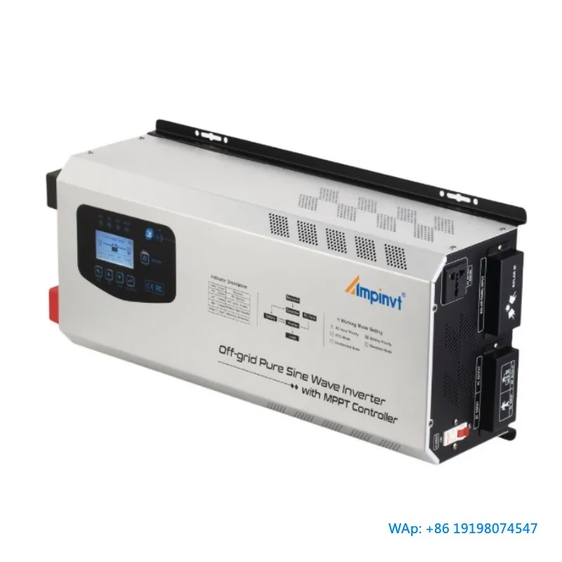 3000W 12V 24V 48V to 220V DC to AC Off Grid Hybrid Solar Power Inverter
3000W 12V 24V 48V to 220V DC to AC Off Grid Hybrid Solar Power Inverter
