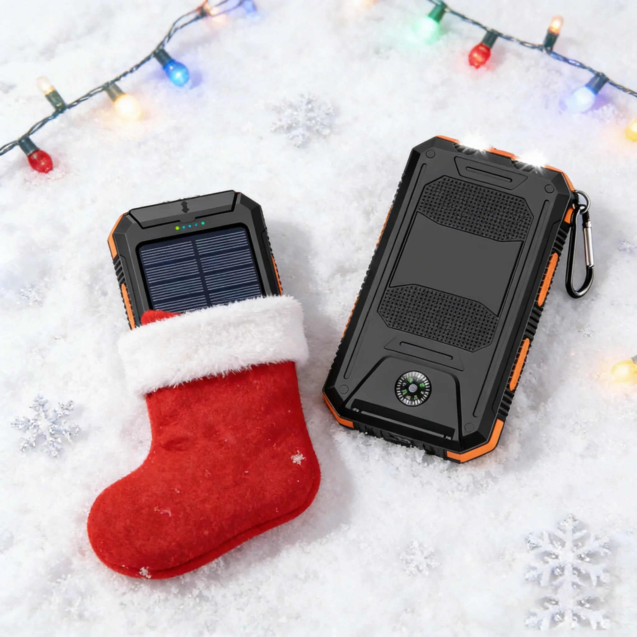 Emergency Camping Essential — аккумулятор на солнечной батарее емкостью 10000 мАч со светодиодной подсветкой и компасом, многофункциональный дизайн
Emergency Camping Essential — аккумулятор на солнечной батарее емкостью 10000 мАч со светодиодной подсветкой и компасом, многофункциональный дизайн