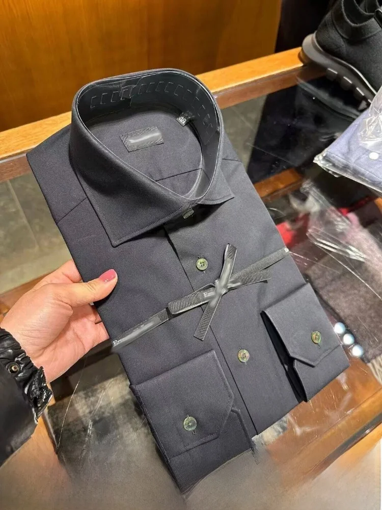 High-End Modal Busin irt for Men Glossy Bla Autumn Winter Stand Fit Long Sve Button up Casual Wear
High-End Modal Busin irt for Men Glossy Bla Autumn Winter Stand Fit Long Sve Button up Casual Wear