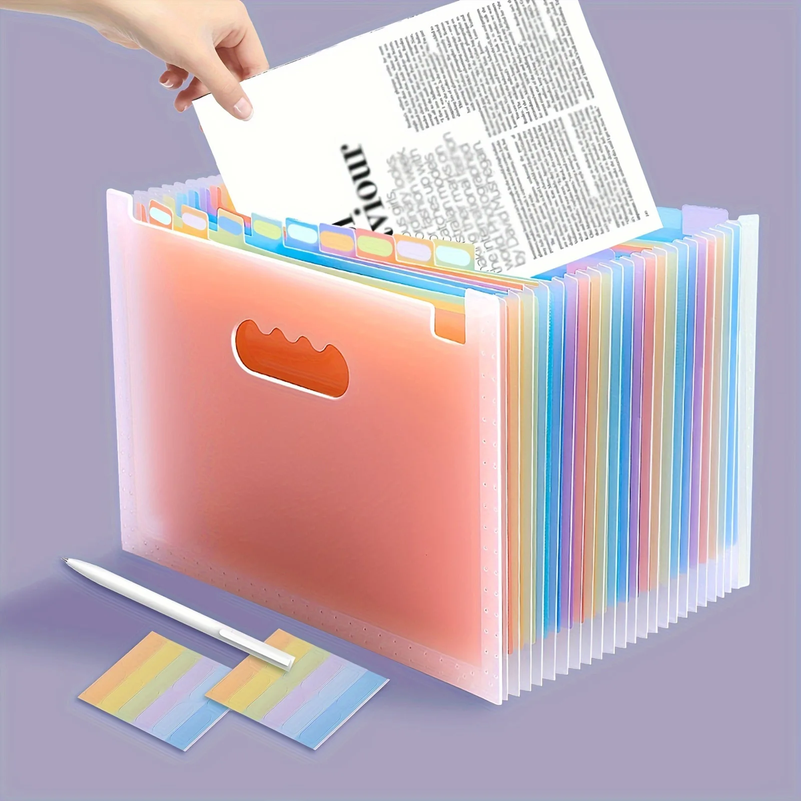Multi-Pocket Vertical File Organizer Large Capacity Important Planning File Organizer for Home Office Storing Letters Reports
Multi-Pocket Vertical File Organizer Large Capacity Important Planning File Organizer for Home Office Storing Letters Reports