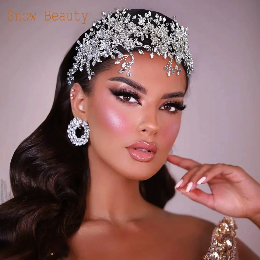 DZ096 Luxury Rhinestone Wedding Headband Silver Bridal Headpiece for Bride Wedding Hair Accessories for Flower Girl Bridesmaid
DZ096 Luxury Rhinestone Wedding Headband Silver Bridal Headpiece for Bride Wedding Hair Accessories for Flower Girl Bridesmaid