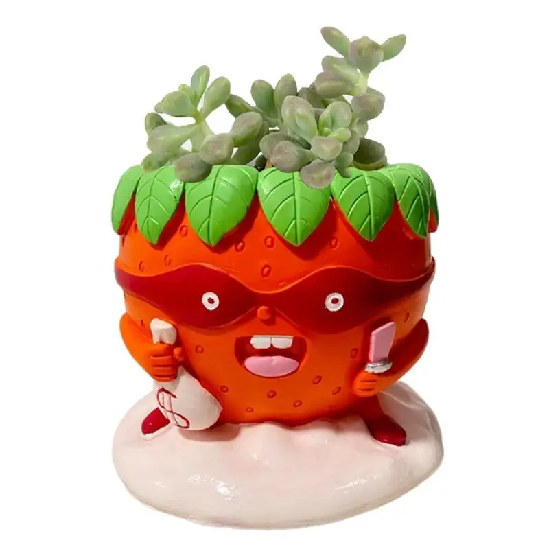 Strawberry Shaped Planter Cute Potted Plant Planter Home Garden Decor Ornament For Balcony Decorative Potted Plant Pot
Strawberry Shaped Planter Cute Potted Plant Planter Home Garden Decor Ornament For Balcony Decorative Potted Plant Pot
