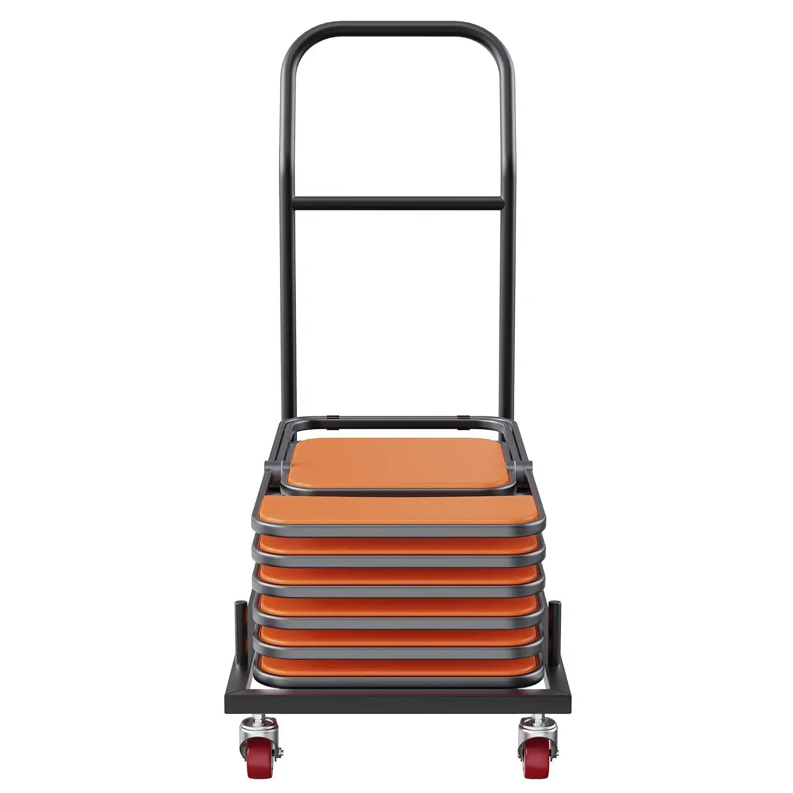 Folding Chair Dolly, Iron Commercial Cart with 12 Chairs Capacity, Folding Chairs Rack Trolley with 4 Casters, Black
Folding Chair Dolly, Iron Commercial Cart with 12 Chairs Capacity, Folding Chairs Rack Trolley with 4 Casters, Black