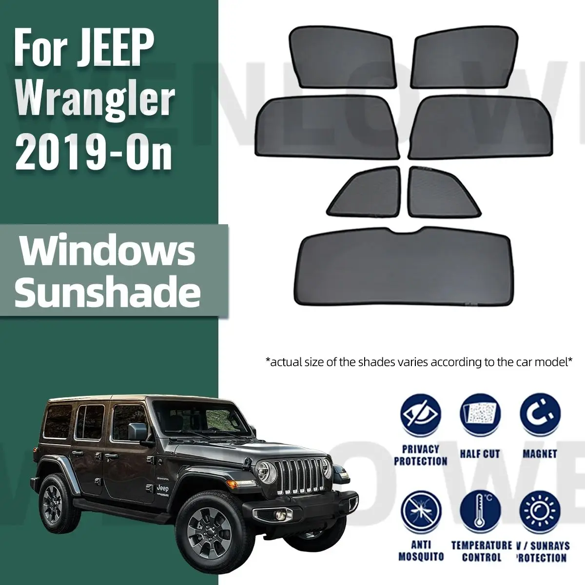 For JEEP Wrangler Sahara 4Door 2019-2023 2024 Magnetic Car Window Curtains Sunshield Shadow Mesh Glass Shading Sun Protection
For JEEP Wrangler Sahara 4Door 2019-2023 2024 Magnetic Car Window Curtains Sunshield Shadow Mesh Glass Shading Sun Protection