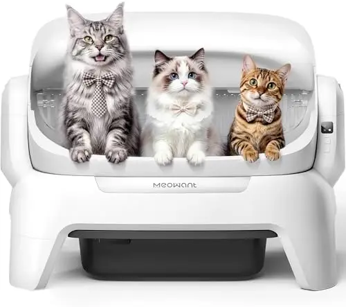 Extra Large Automatic Litter Box, Self Cleaning Cat Litter Box for Multiple Cats, Open Top Design with APP Control
Extra Large Automatic Litter Box, Self Cleaning Cat Litter Box for Multiple Cats, Open Top Design with APP Control