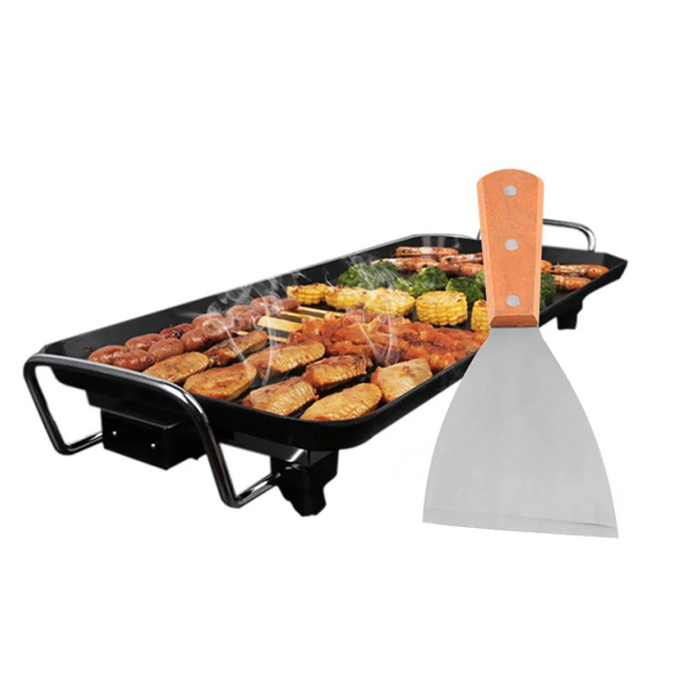 2Pcs Stainless Steel Pan Spatula Frying Shovel for Steak Fish Eggs Omelets Wooden Handle Bbq Cooking 
2Pcs Stainless Steel Pan Spatula Frying Shovel for Steak Fish Eggs Omelets Wooden Handle Bbq Cooking