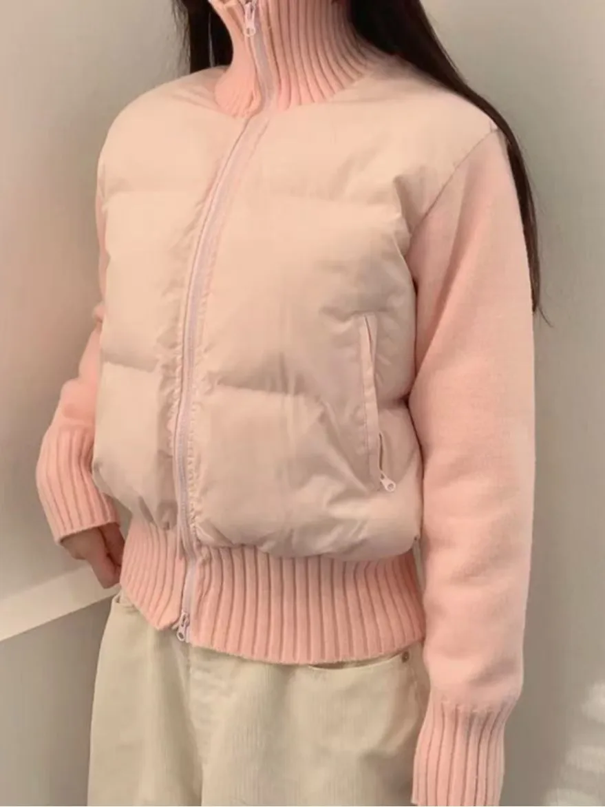 Шикарная осенне-зимняя вязаная легкая хлопковая куртка с высоким воротником, длинная хлопковая одежда све, верхняя одежда в Корейском стиле
Шикарная осенне-зимняя вязаная легкая хлопковая куртка с высоким воротником, длинная хлопковая одежда све, верхняя одежда в Корейском стиле