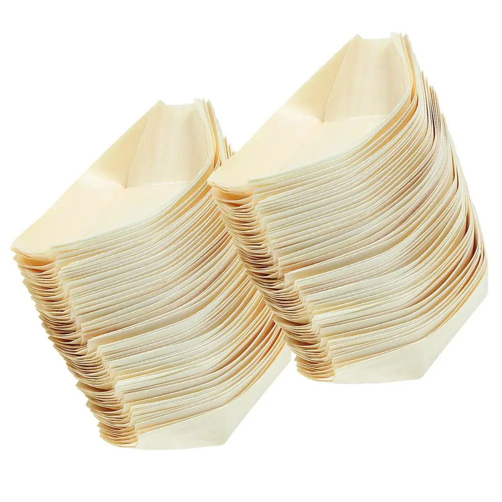 150 Pcs Sushi Kayak Cutlery Trays Catering Supplies Wood Boat Appetizer Wooden Plates Containers Pine Bowl
150 Pcs Sushi Kayak Cutlery Trays Catering Supplies Wood Boat Appetizer Wooden Plates Containers Pine Bowl