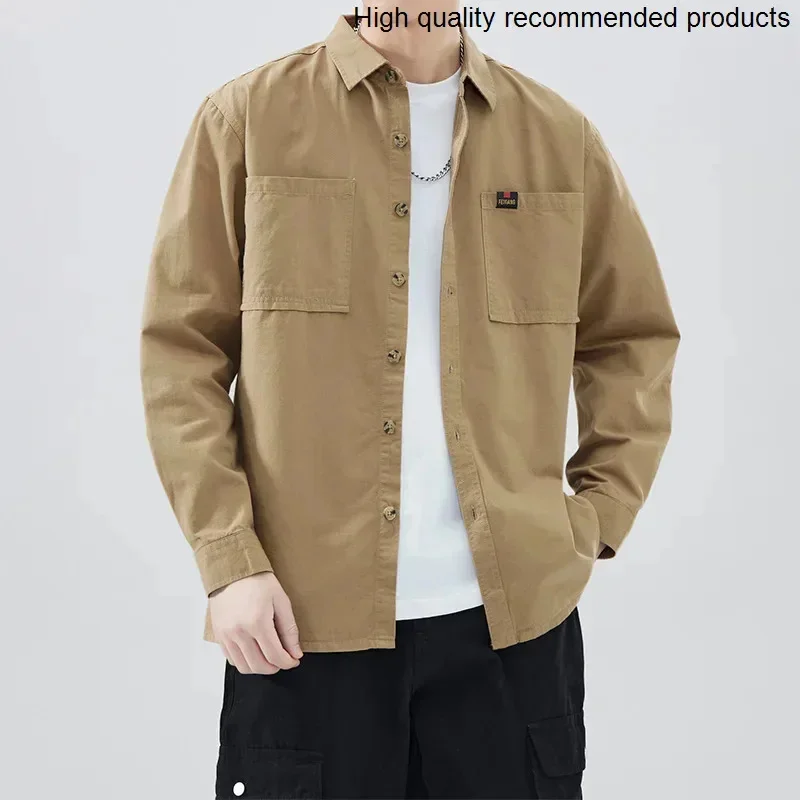 Spring Summer New Simpleshirt Men's Dyeing Cotton Cardigan Long Sleeve Fashionable Urban Lapel Japanese Style High-end Shirt
Spring Summer New Simpleshirt Men's Dyeing Cotton Cardigan Long Sleeve Fashionable Urban Lapel Japanese Style High-end Shirt