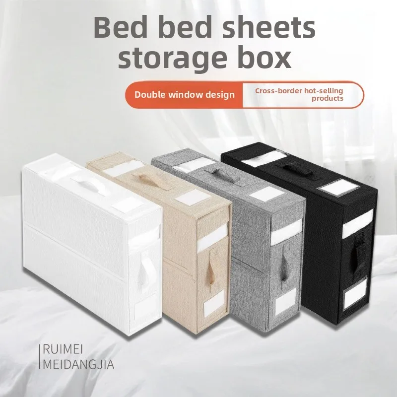 1PC Oxford Fabric Organizer Box Foldable Breathable Moisture-proof Collapsible Storage Box With Leather Handle For Storage Bed
1PC Oxford Fabric Organizer Box Foldable Breathable Moisture-proof Collapsible Storage Box With Leather Handle For Storage Bed