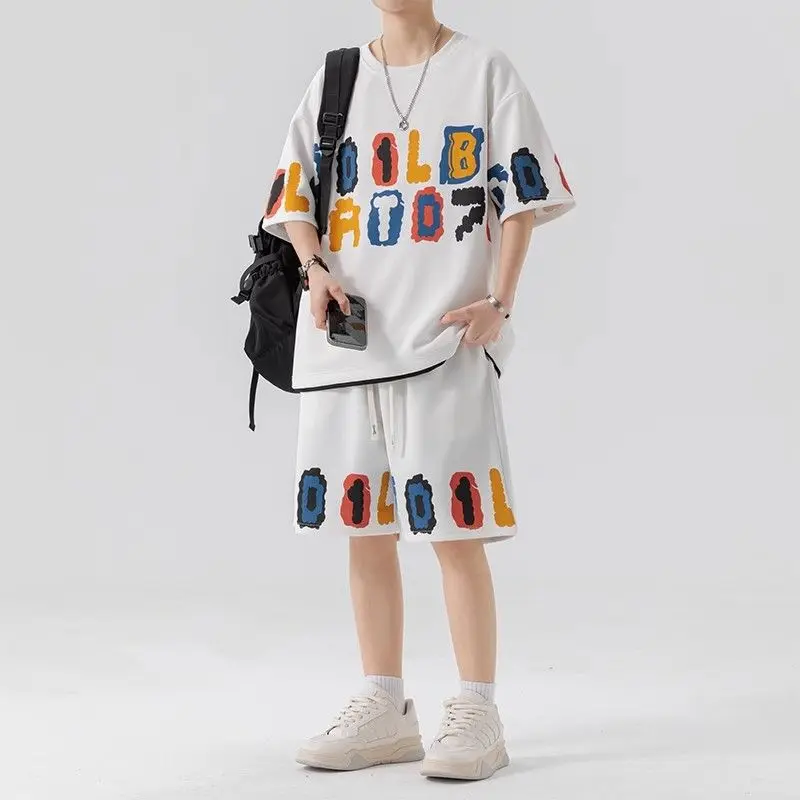 Man Sets Oversized Alphabet T-shirts Shorts Suits for Men Baggy Trends Costumes Original Brands Stylish Kpop Elastic Aesthetic
Man Sets Oversized Alphabet T-shirts Shorts Suits for Men Baggy Trends Costumes Original Brands Stylish Kpop Elastic Aesthetic