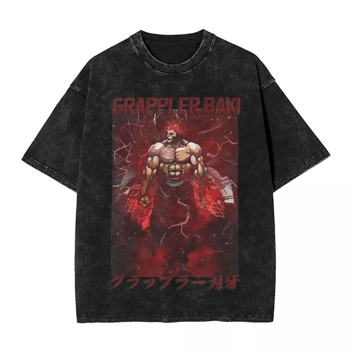 Промытая футболка Baki The Grappler Эстетическая футболка в стиле хип-хоп Harajuku Уличная одежда Топы из 100% хлопка с принтом Футболки для мужчин и женщин
Промытая футболка Baki The Grappler Эстетическая футболка в стиле хип-хоп Harajuku Уличная одежда Топы из 100% хлопка с принтом Футболки для мужчин и женщин