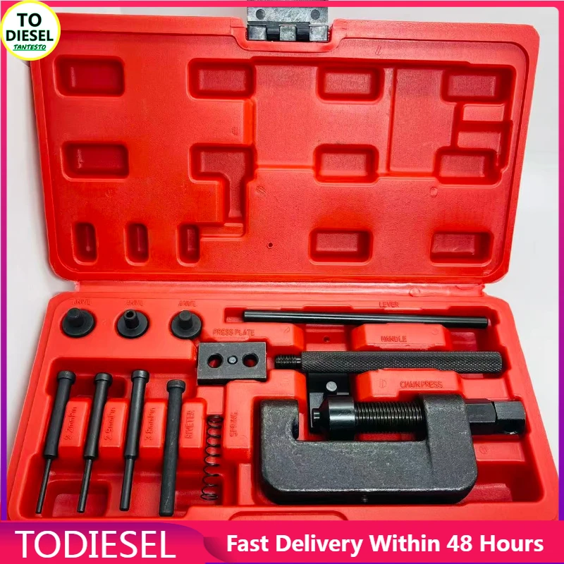 Motorcycle Chain Installation, Disassembly, Repair, Replacement Tool, Chain Breaker, Rivet Disassembly Tool 520 525 530
Motorcycle Chain Installation, Disassembly, Repair, Replacement Tool, Chain Breaker, Rivet Disassembly Tool 520 525 530