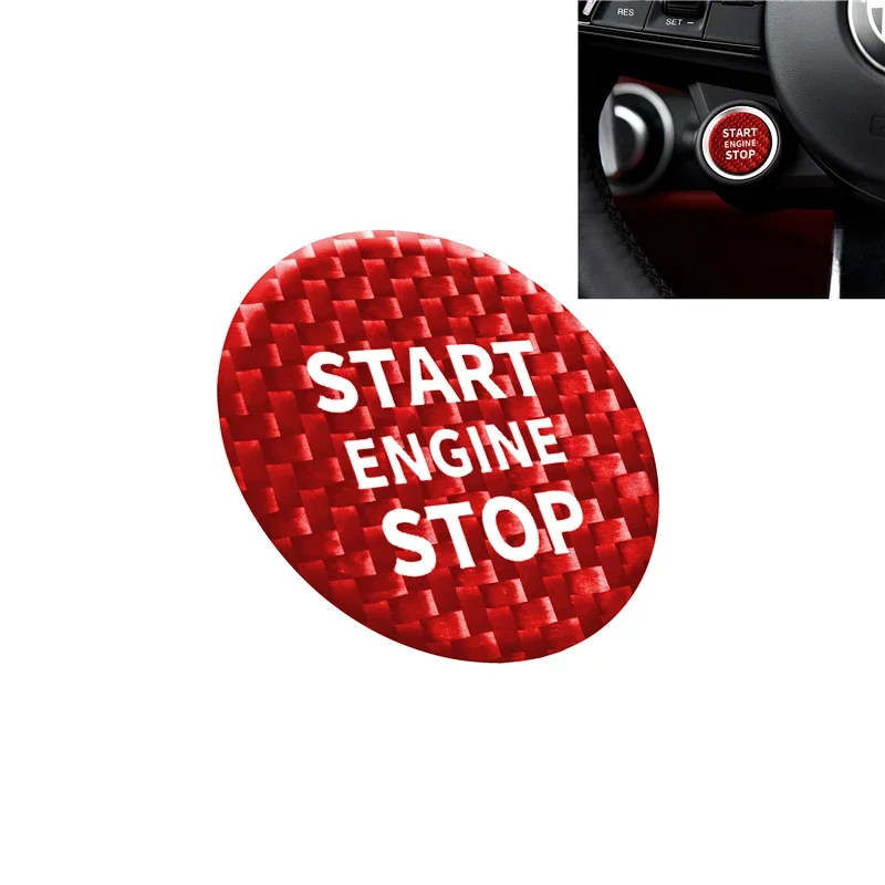 Car Engine Start Stop Push Button Cover Fit For Alfa Romeo Giulia Red/Black Real Carbon Fiber Trim Sticker Accessories
Car Engine Start Stop Push Button Cover Fit For Alfa Romeo Giulia Red/Black Real Carbon Fiber Trim Sticker Accessories