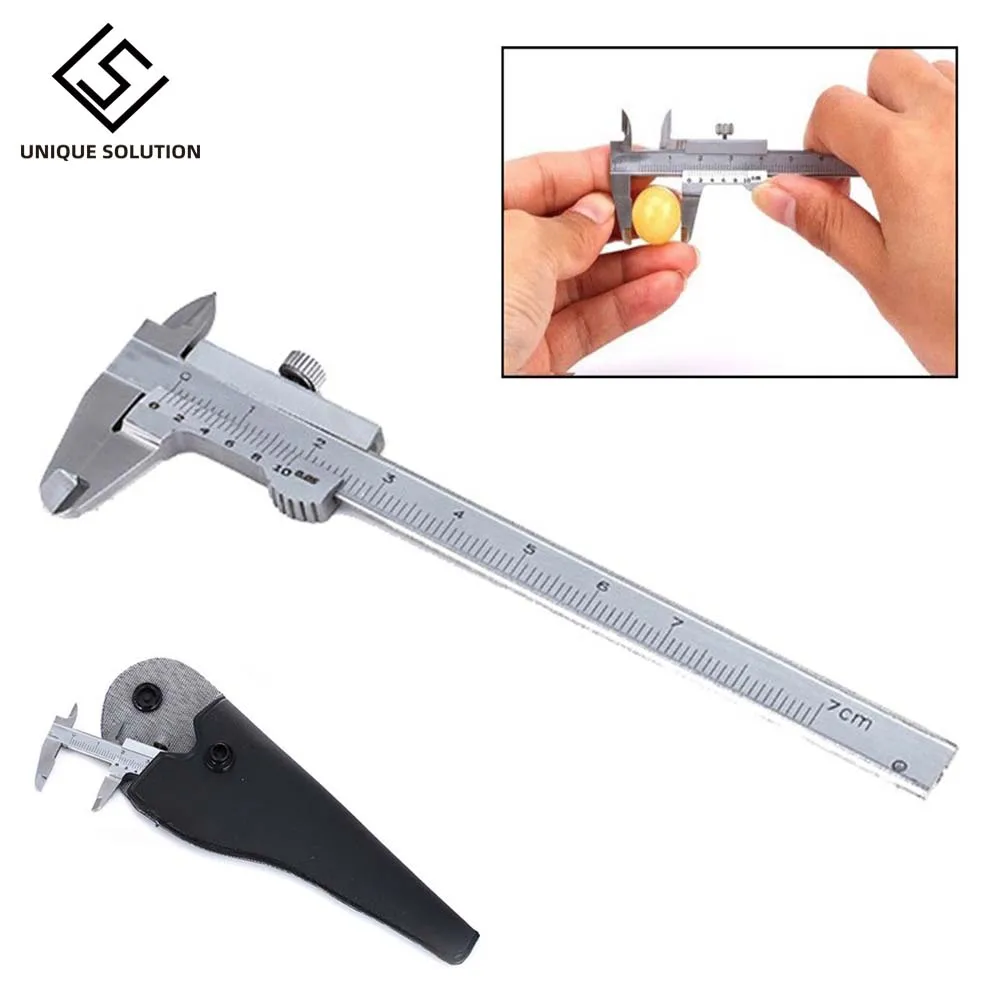 Mini Vernier Caliper 70mm Stainless steel Hardened Metric Machinist vernier caliper thickness gauge 0-70mm
Mini Vernier Caliper 70mm Stainless steel Hardened Metric Machinist vernier caliper thickness gauge 0-70mm