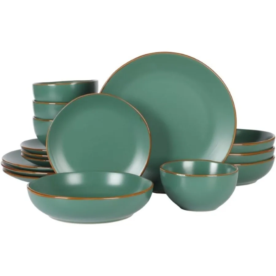 Hazeltine 16Piece Green Stoneware Dinnerware Set Durable Ceramic Plates and Bowls for Everyday Dining Ideal for Home Kitchen Us
Hazeltine 16Piece Green Stoneware Dinnerware Set Durable Ceramic Plates and Bowls for Everyday Dining Ideal for Home Kitchen Us