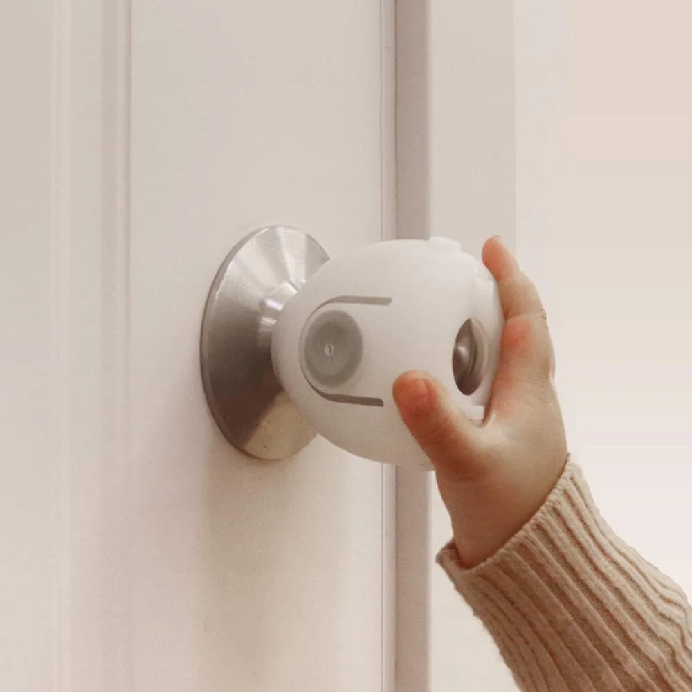 Six Pack Childproof Door Knob Covers Safety Locks for Baby Proofing Home
Six Pack Childproof Door Knob Covers Safety Locks for Baby Proofing Home