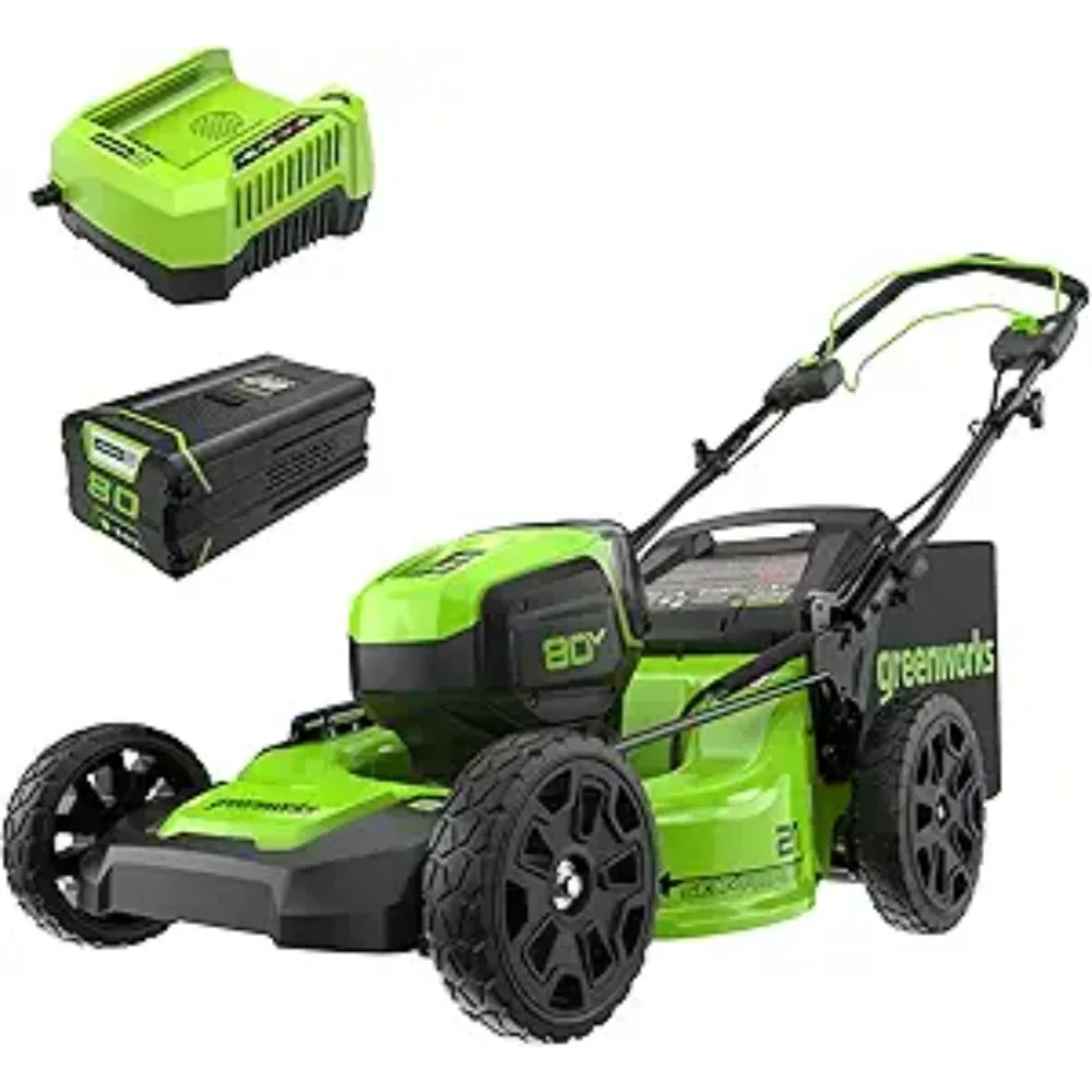 80V 21" Brushless Cordless (Self-Propelled) Lawn Mower (75+ Compatible Tools) Briggs Stratton Garden Tool Battery Cutter
80V 21" Brushless Cordless (Self-Propelled) Lawn Mower (75+ Compatible Tools) Briggs Stratton Garden Tool Battery Cutter