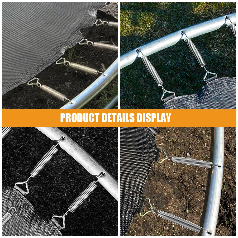 1 set Trampoline Springs Durable Galvanized Steel Replacement Parts Universal Accessories Set Bounce Outdoor Fitness 
1 set Trampoline Springs Durable Galvanized Steel Replacement Parts Universal Accessories Set Bounce Outdoor Fitness