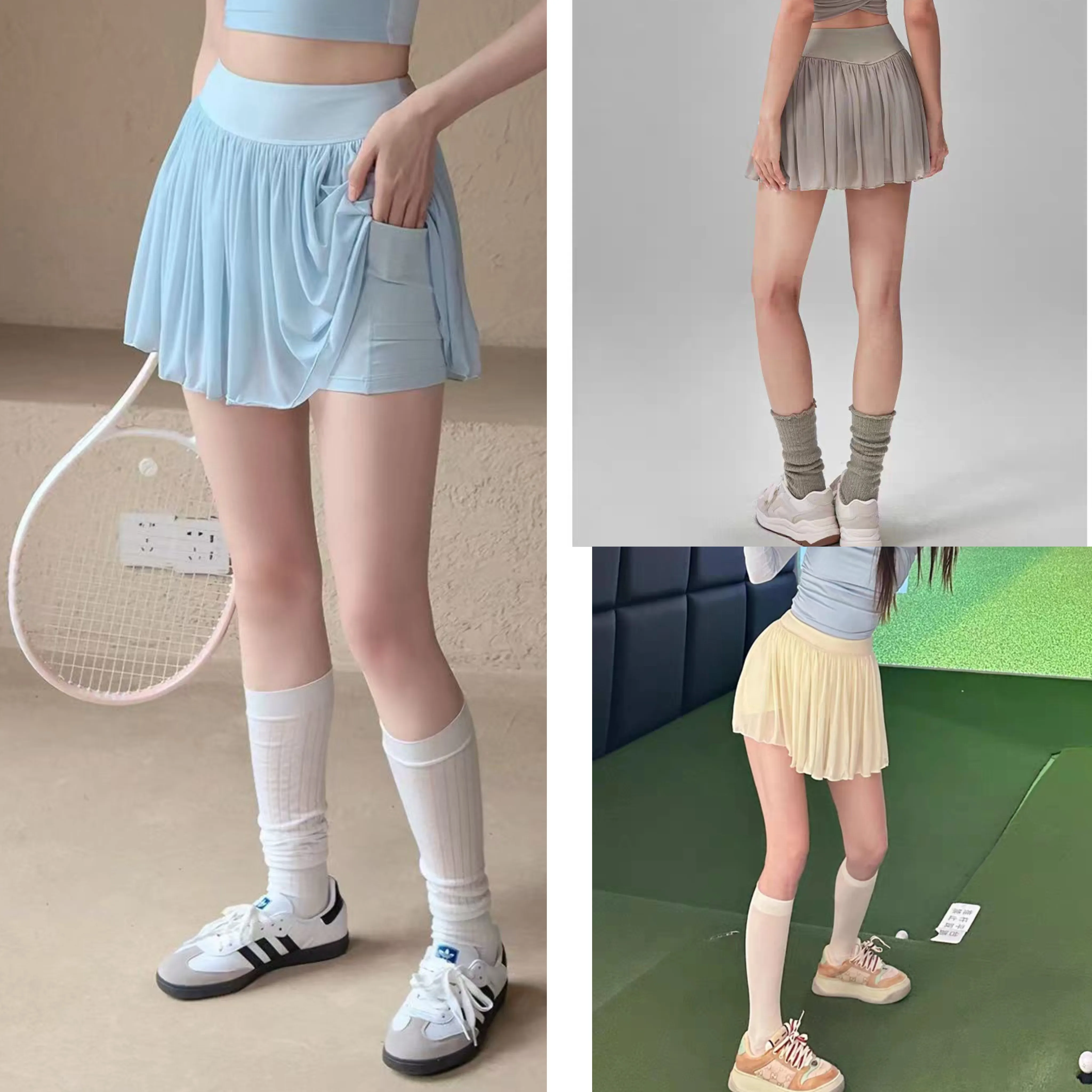 Sports Short Skirt for Women Summer High-waist Mesh Tennis Skirt Anti-exposure Fake Two-piece Fitness Yoga Badminton Skirt
Sports Short Skirt for Women Summer High-waist Mesh Tennis Skirt Anti-exposure Fake Two-piece Fitness Yoga Badminton Skirt