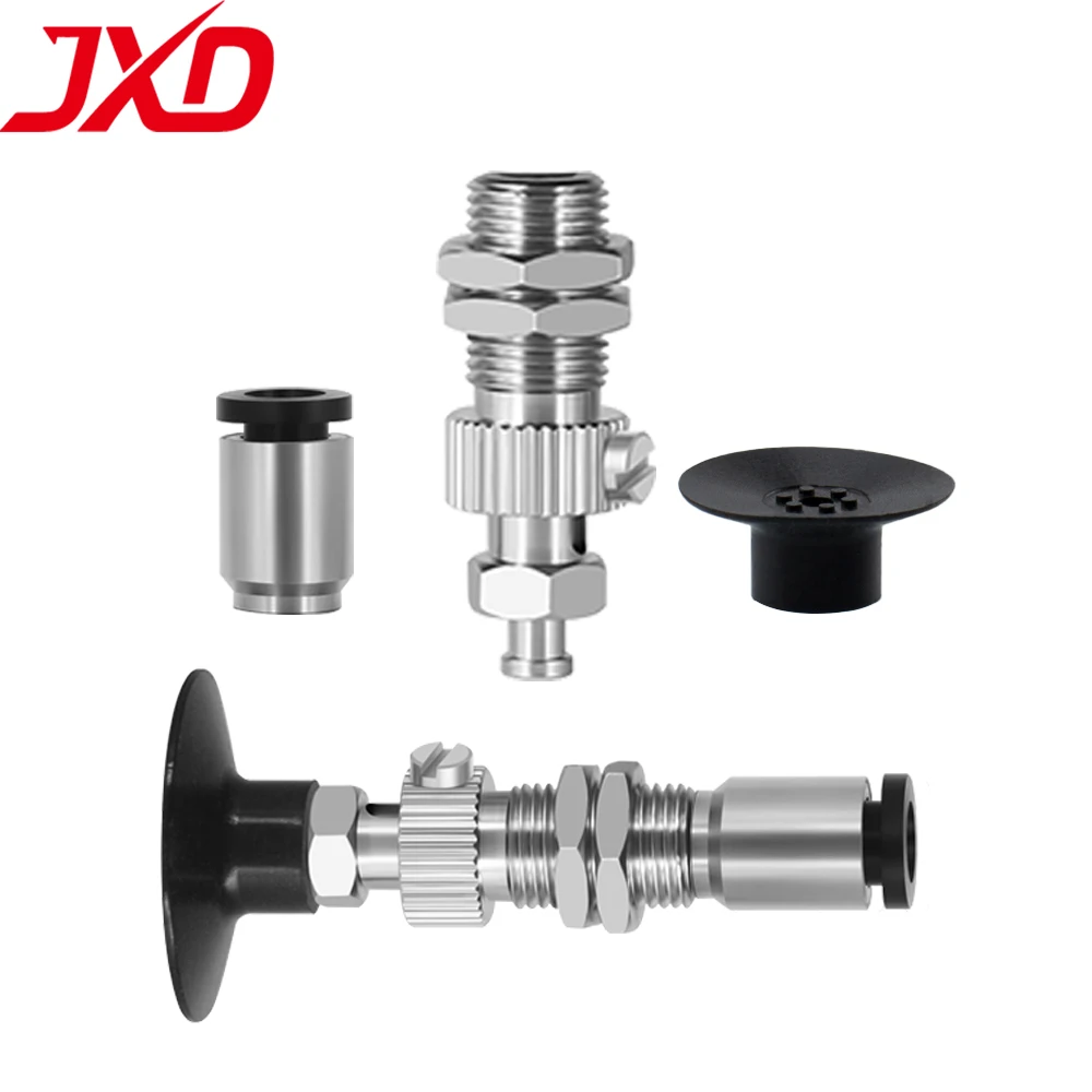 JXD Industrial Round Vacuum Sucker VSPG-8/10/15/20PN CKD Anti Static Black Rubber Robot Manipulator Vacuum Suction Cups
JXD Industrial Round Vacuum Sucker VSPG-8/10/15/20PN CKD Anti Static Black Rubber Robot Manipulator Vacuum Suction Cups