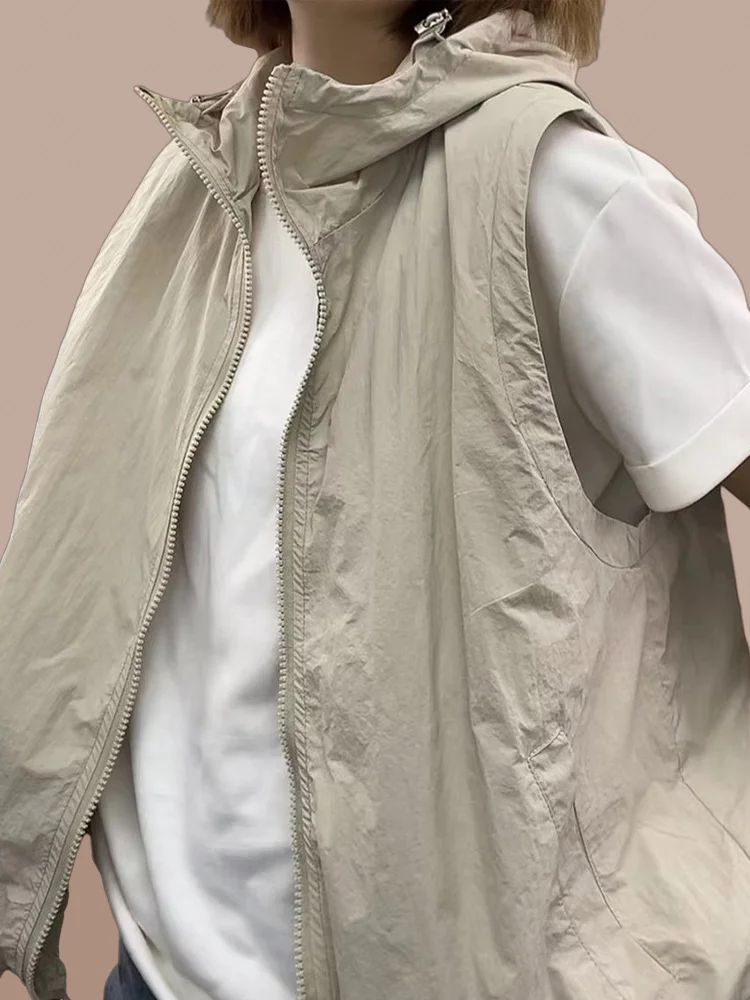Ladies Thin Vest Top Women's Style Spring Autumn New Popular Outerwear High-End Jacket Trendy Pocket Design Zipper Closure
Ladies Thin Vest Top Women's Style Spring Autumn New Popular Outerwear High-End Jacket Trendy Pocket Design Zipper Closure