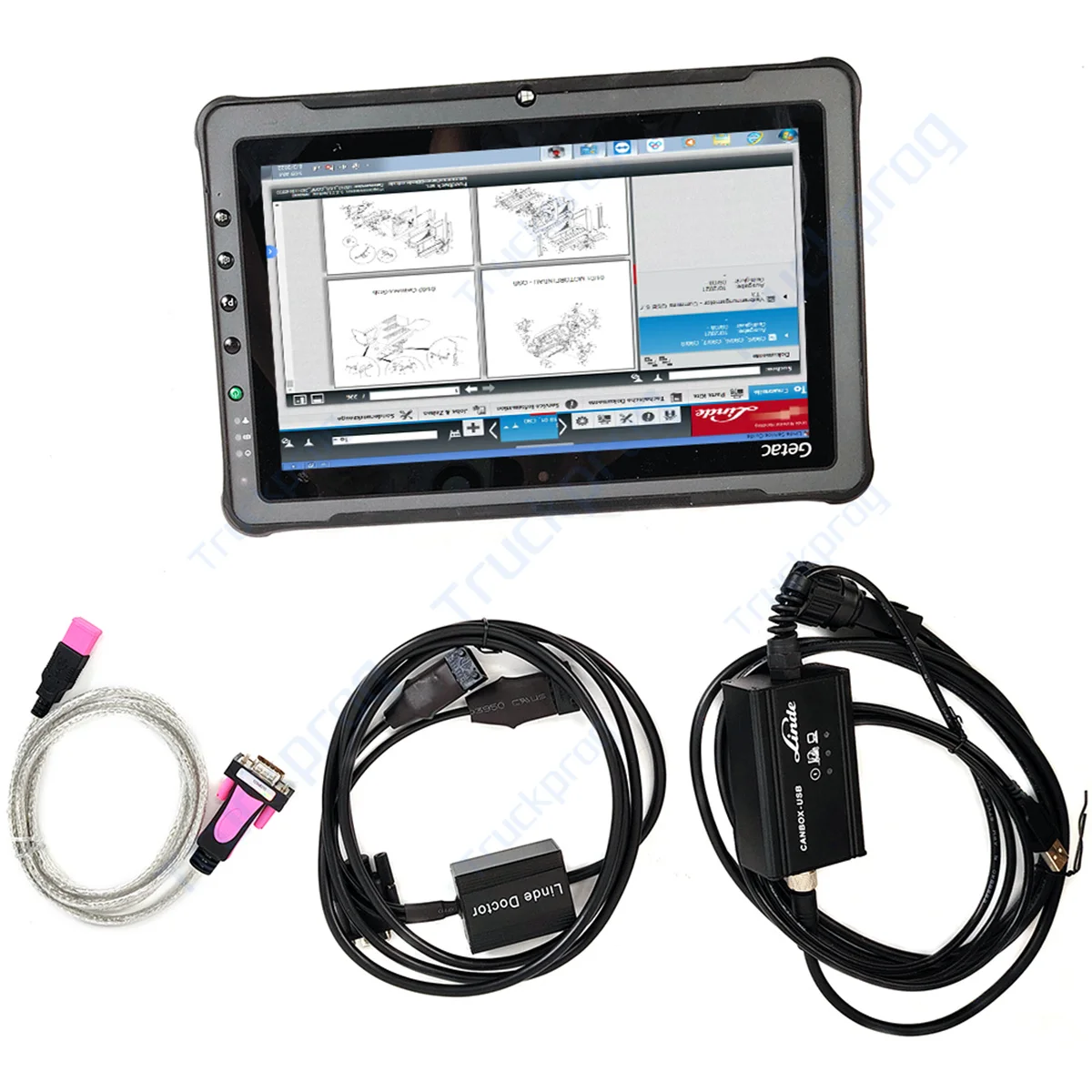 Full Set Truck Forklift Diagnostic Tool for Linde Doctor Canbox USB Scanner for Pathfinder Software Getac Tablet
Full Set Truck Forklift Diagnostic Tool for Linde Doctor Canbox USB Scanner for Pathfinder Software Getac Tablet