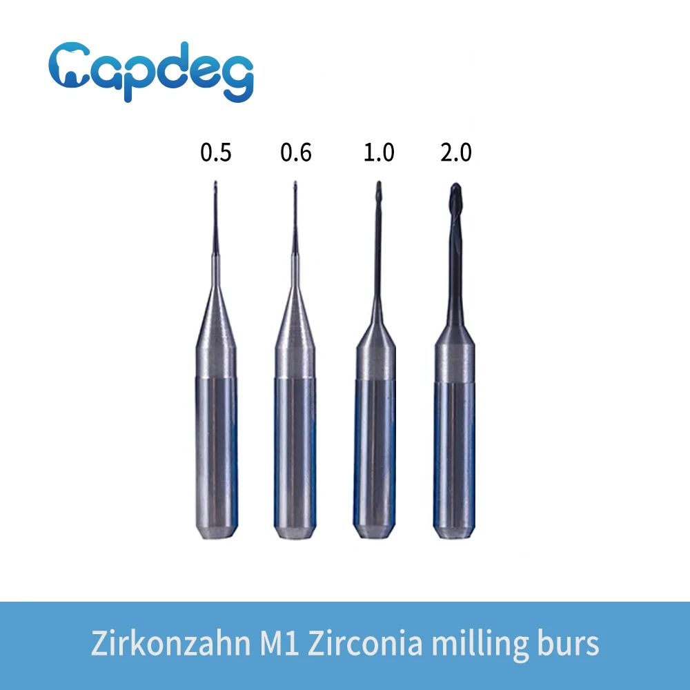 ZirkonZahn M1 Zirconia Milling Burs Shaft D6 Diamond Coated CADCAM Tools 2.0/1.0/0.6/0.5mm
ZirkonZahn M1 Zirconia Milling Burs Shaft D6 Diamond Coated CADCAM Tools 2.0/1.0/0.6/0.5mm